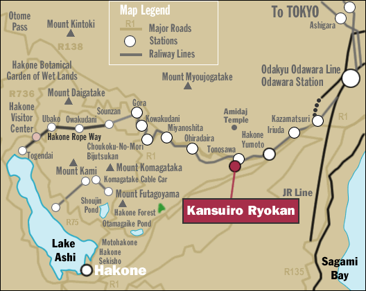 Hakone Kansurio Map